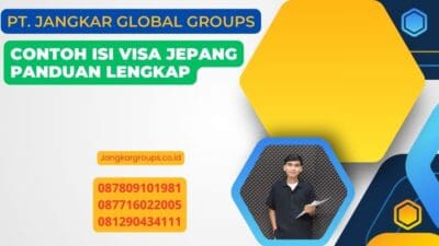 Contoh Isi Visa Jepang Panduan Lengkap