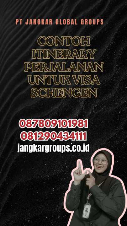 Contoh Itinerary Perjalanan Untuk Visa Schengen