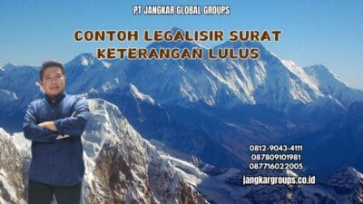 Contoh Legalisir Surat Keterangan Lulus