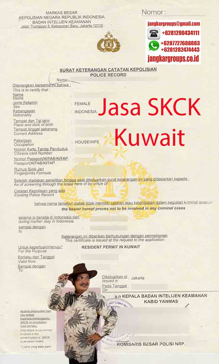 Contoh SKCK Kuwait