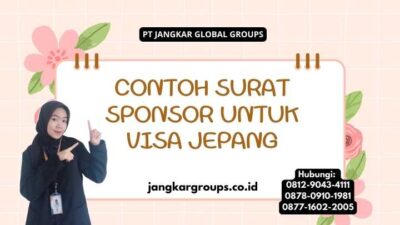 Contoh Surat Sponsor Untuk Visa Jepang