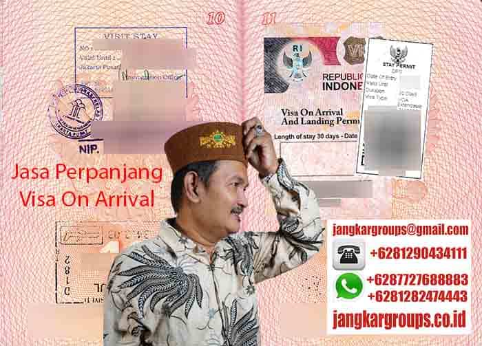 Contoh Visa On Arrival Extenable
