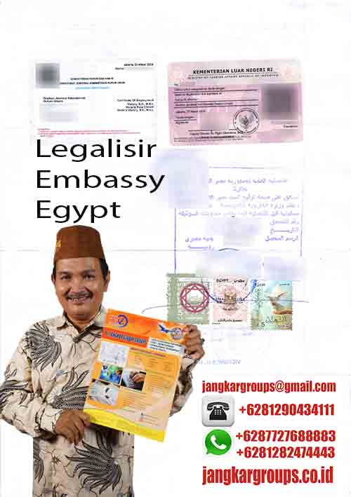 Contoh legalisir embassy egypt