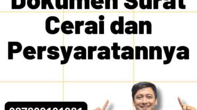 Legalisir Dokumen Surat Cerai dan Persyaratannya