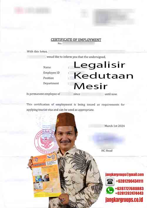 Legalisir Kedutaan Mesir