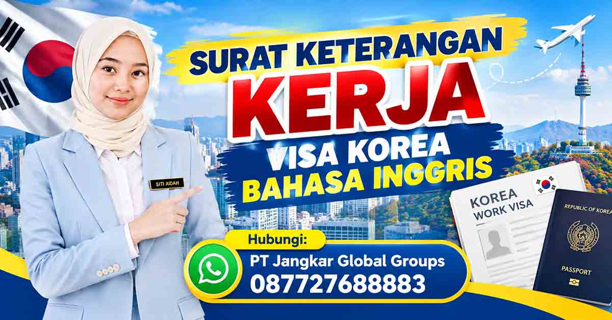 Surat Keterangan Kerja Visa Korea