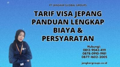 Tarif Visa Jepang Panduan Lengkap Biaya & Persyaratan