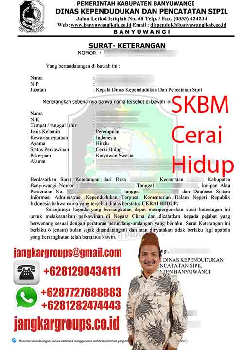 Contoh SKBM Cerai Hidup