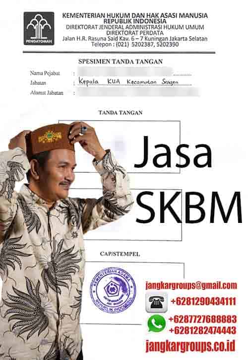 Spesimen Tanda Tangan KUA