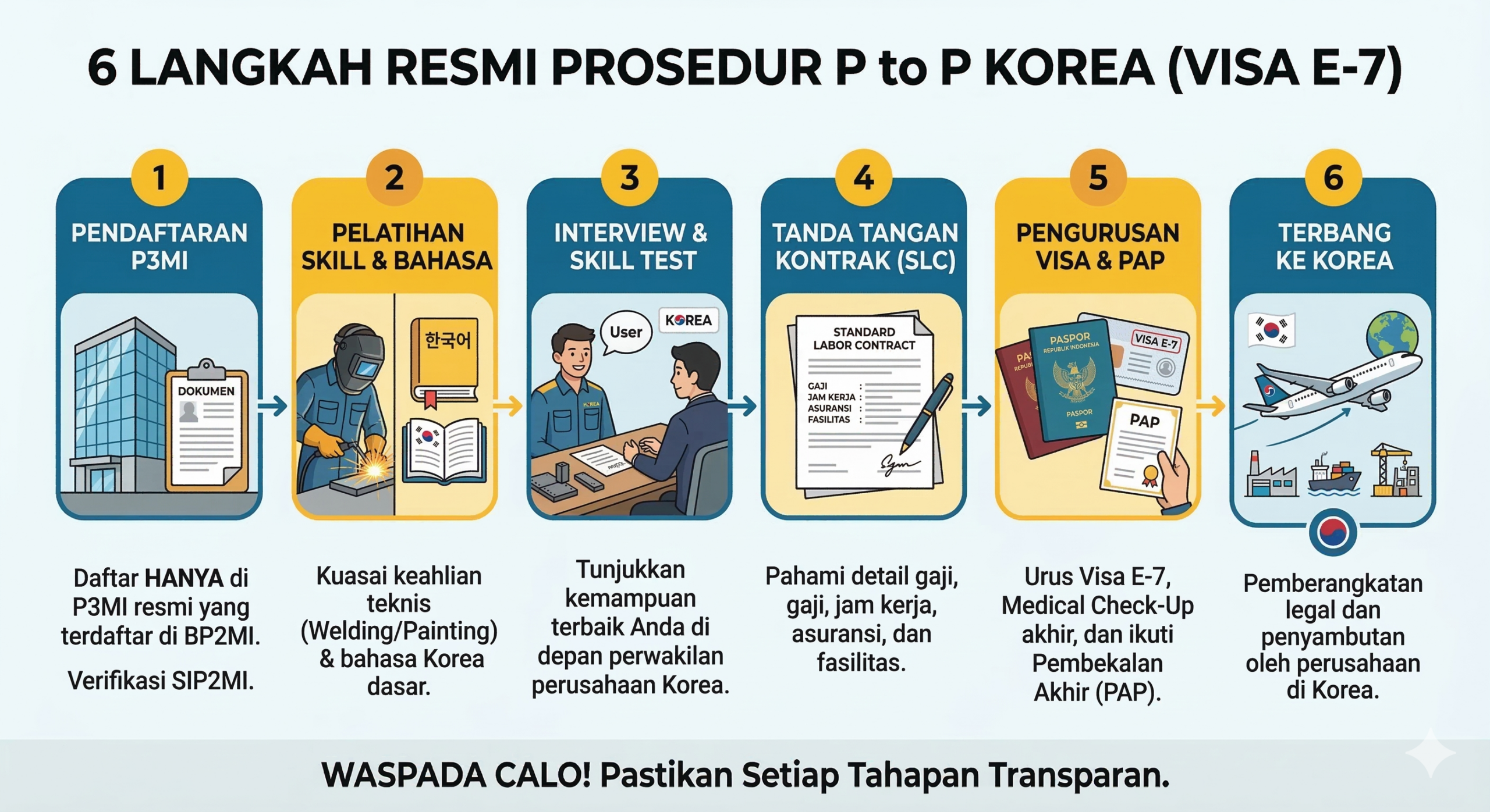 Infografis Program P to P Korea