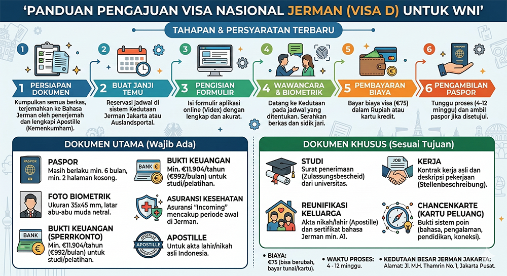 Infografis Visa D Jerman