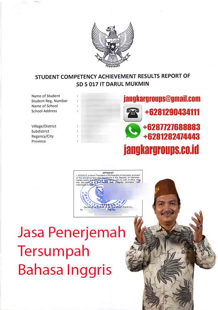Jasa penerjemah Tersumpah Bahasa Inggris