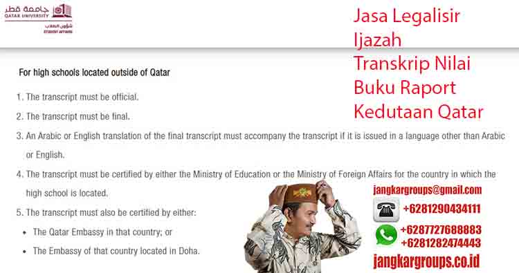 Legalisir Ijazah Qatar