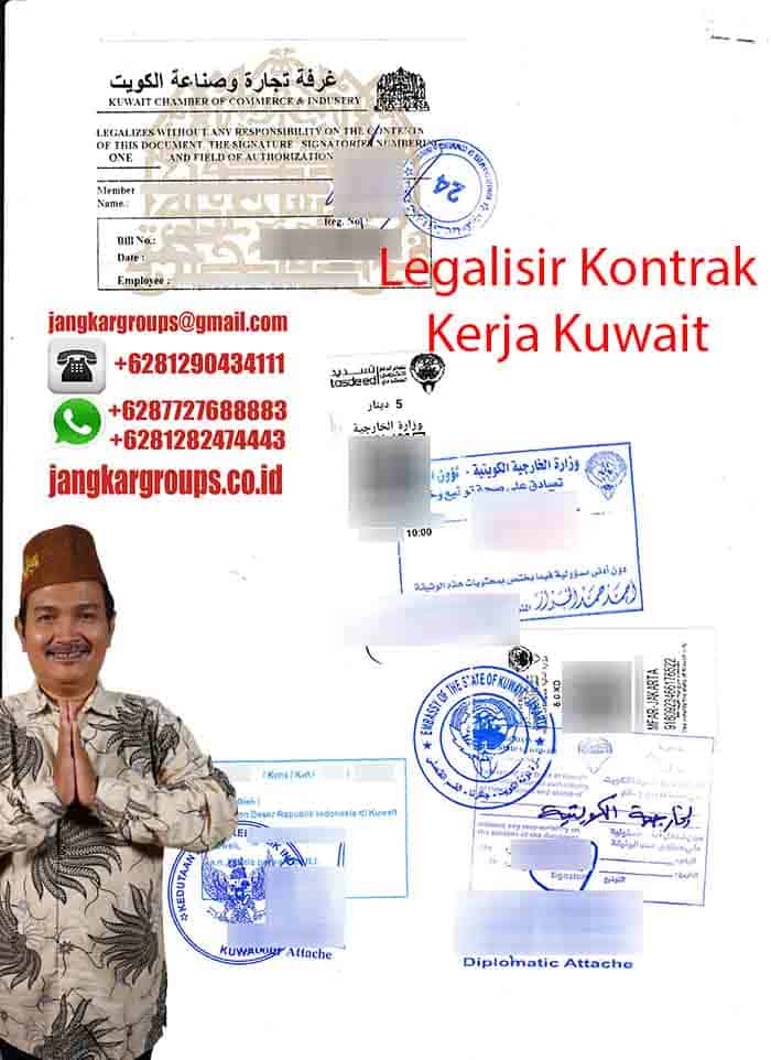 Contoh Legalisir Kontrak Kerja Kuwait