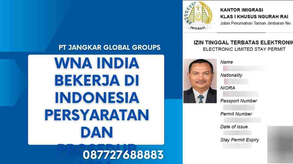 WNA India Bekerja di Indonesia Persyaratan dan Prosedur Visa