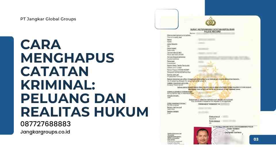 Cara Menghapus Catatan Kriminal: Peluang dan Realitas Hukum
