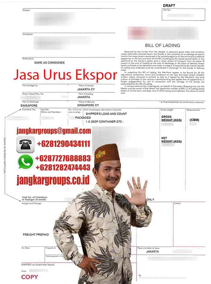 Contoh Bill Of Loading