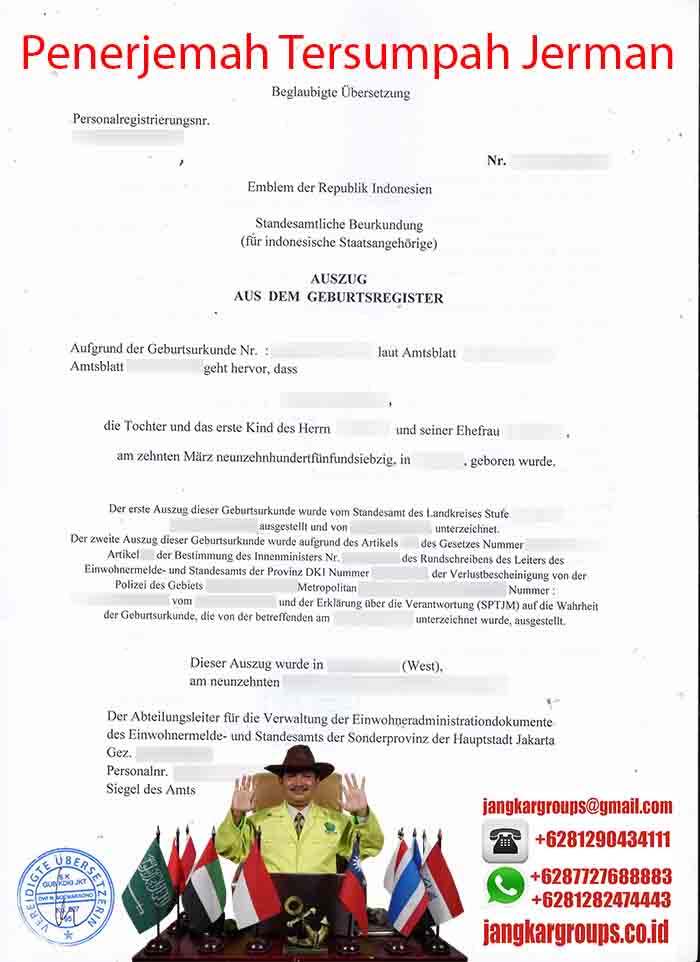 Contoh Penerjemah Tersumpah Jerman