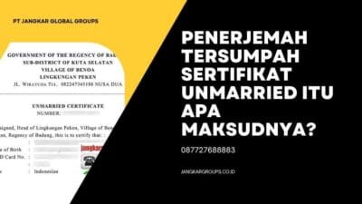 Penerjemah Tersumpah Sertifikat Unmarried Itu Apa Maksudnya