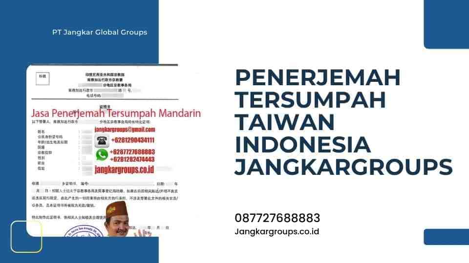 Penerjemah Tersumpah Taiwan Indonesia Jangkargroups