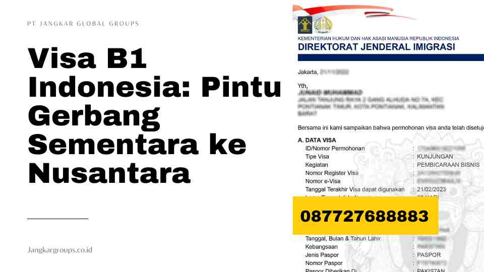 Visa B1 Indonesia: Pintu Gerbang Sementara ke Nusantara