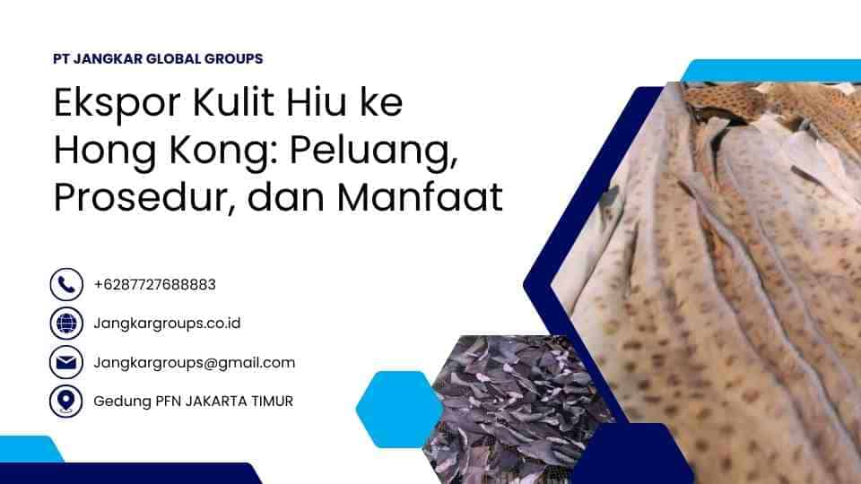 Ekspor Kulit Hiu ke Hong Kong: Peluang, Prosedur, dan Manfaat