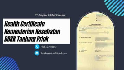 Health Certificate Kementerian Kesehatan BBKK Tanjung Priok