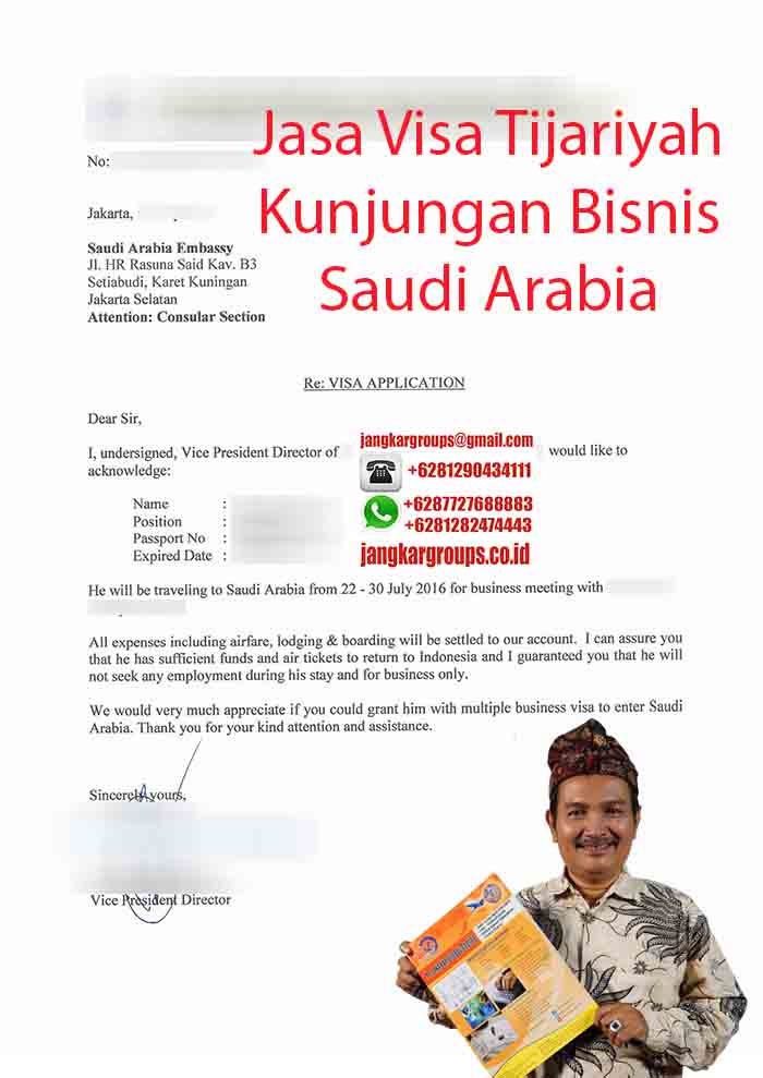 Surat Permohonan Visa Saudi