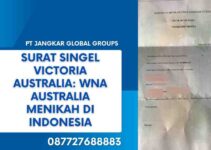 Surat Singel Victoria Australia: WNA Australia Menikah di Indonesia