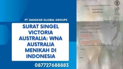 Surat Singel Victoria Australia WNA Australia Menikah di Indonesia