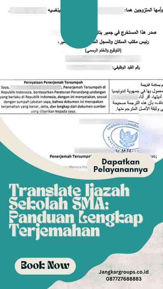 Translate Ijazah Sekolah SMA: Panduan Lengkap Terjemahan