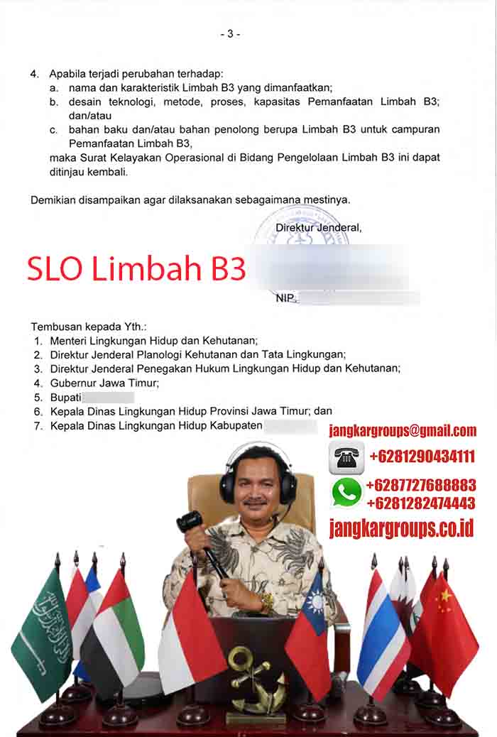 Contoh SLO Limbah B3