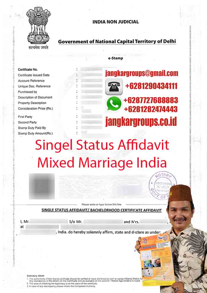 Contoh Single Affidavit India