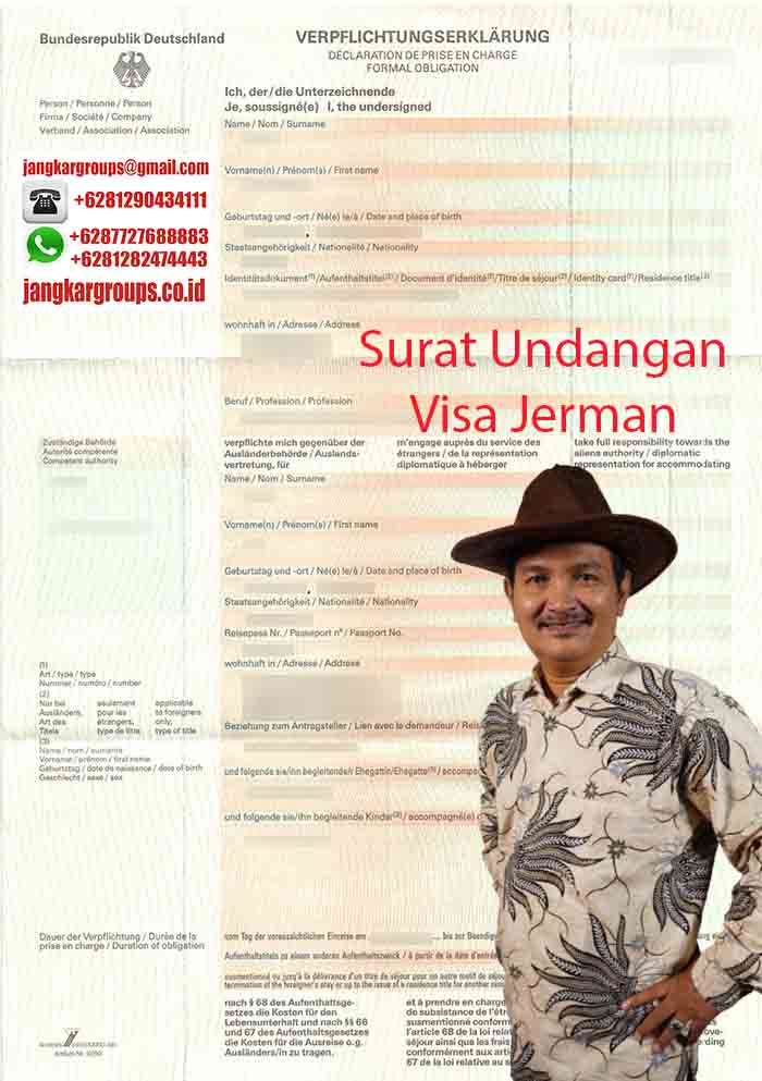 Contoh Surat Undangan Visa Jerman, Visa Ikut Suami German