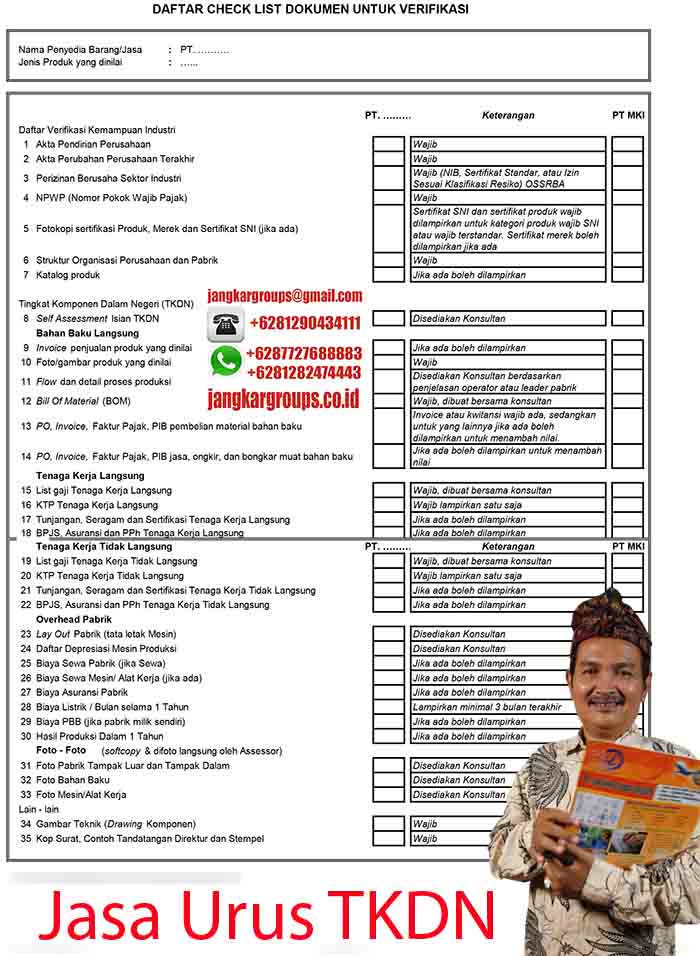 Checklist TKDN Komersil