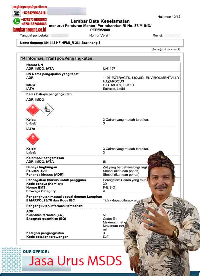 Contoh MSDS Lembar Data Keselamatan10