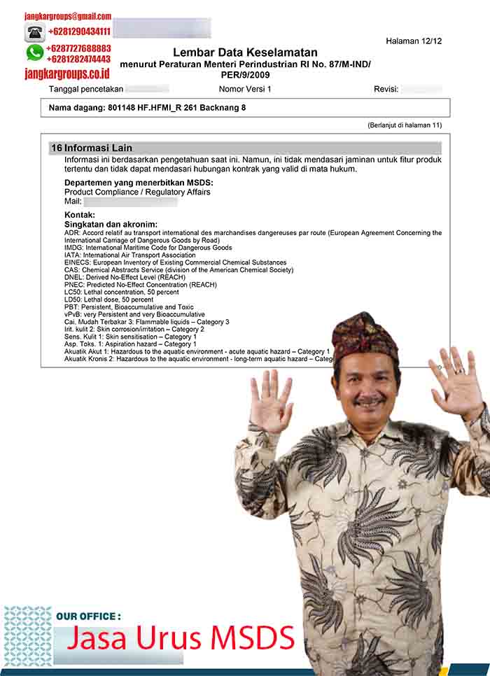Contoh MSDS Lembar Data Keselamatan12