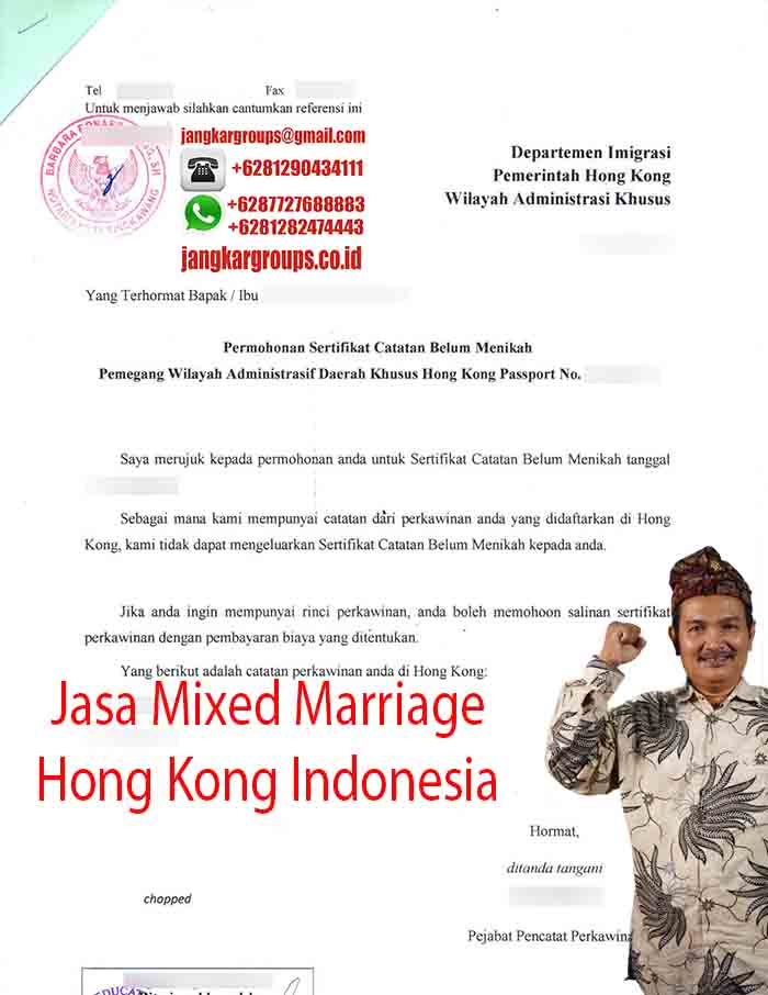 Contoh Surat Keterangan Belum Menikah Hongkong