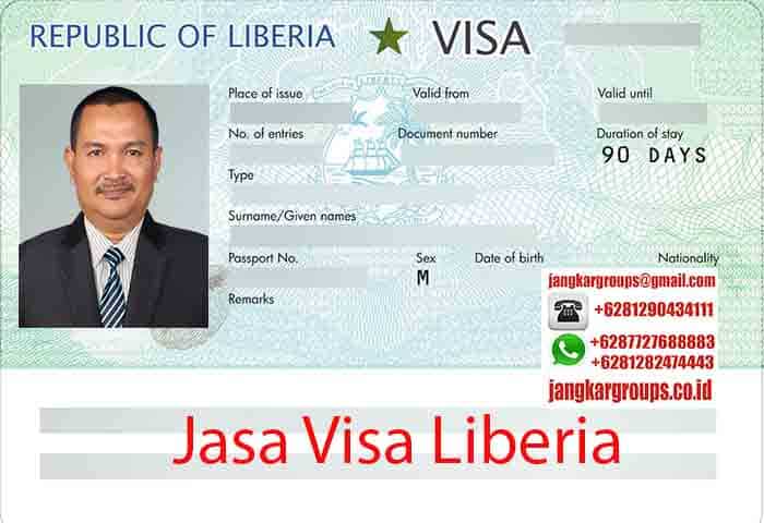 Contoh Visa liberia