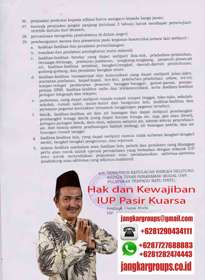 Hak dan Kewajiban IUP3