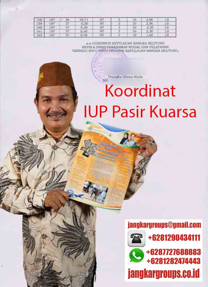 Koordinat IUP Pasir Kuarsa2
