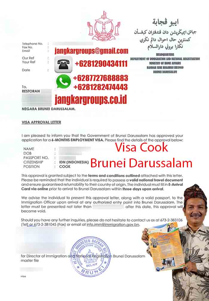 Visa Cook Brunei Darussalam