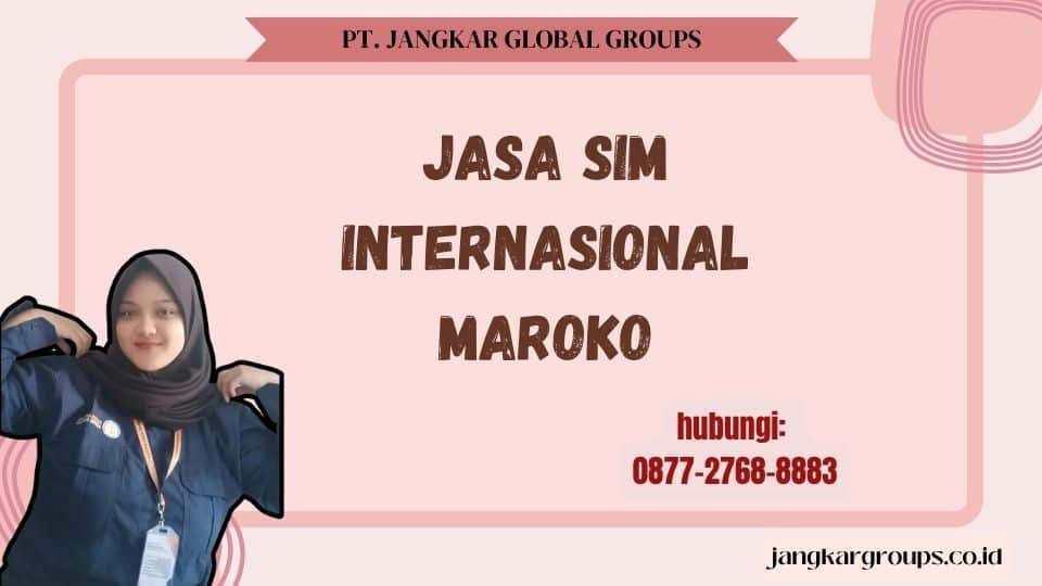 Jasa SIM Internasional Maroko