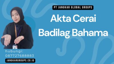 Akta Cerai Badilag Bahama