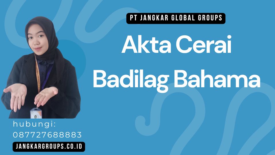 Akta Cerai Badilag Bahama