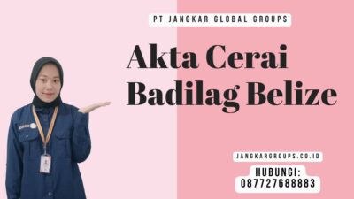 Akta Cerai Badilag Belize