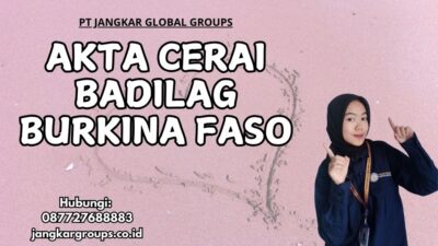 Akta Cerai Badilag Burkina Faso