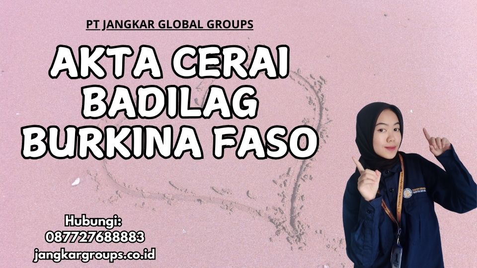 Akta Cerai Badilag Burkina Faso