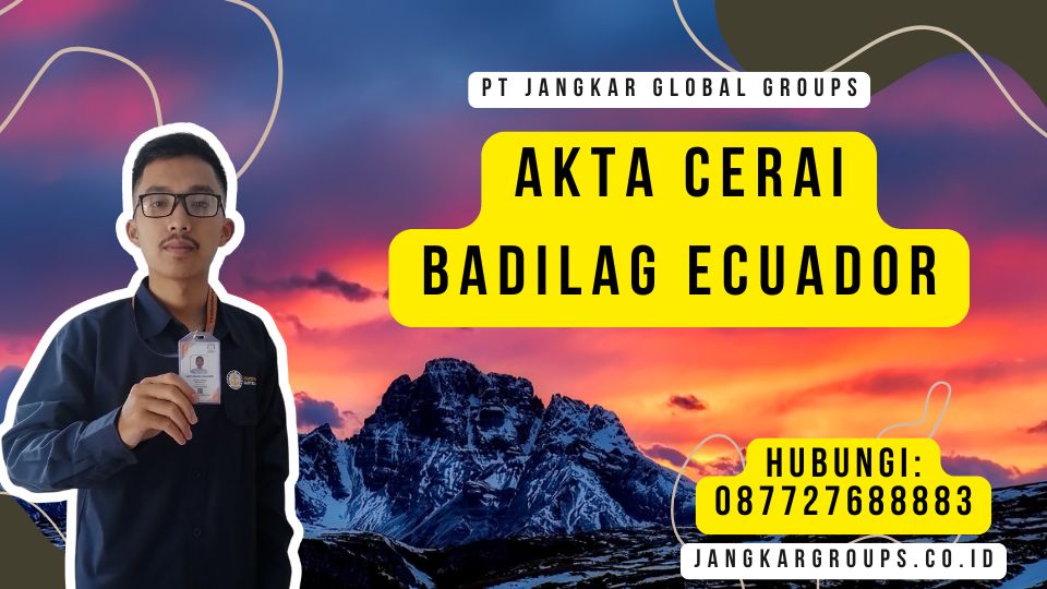 Akta Cerai Badilag Ecuador