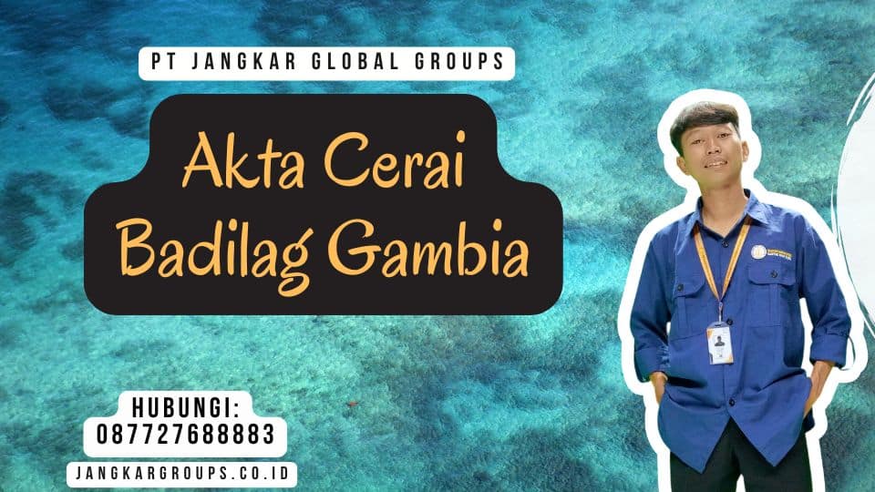 Akta Cerai Badilag Gambia